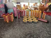 Burts Bees....lot of 33 Items Hand Salve, Lip Balm-Shimmer & Tint, Hand Cream