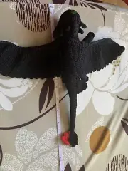 Knitted Toothless the Dragon, from How to Train Your Dragon