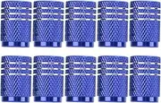 Skull Pattern Car Wheel Tire Valve Stem Caps, Zinc Alloy Tire Stem Valve Caps, Universal for Cars, SUVs, Bikes, with Trucks, Motorcycles (Blue)