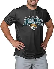FOCO NFL Men's Officially Licensed Arch Logo Short Sleeve Performance Team T-Shirt