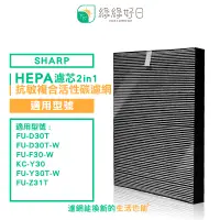 在飛比找PChome24h購物優惠-綠綠好日 適用 夏普 SHARP FU-D30T FU-D3