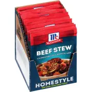 McCormick Beef Stew Seasoning Mix 1.5 Ounce Pack of 12 No MSG Family Favorite