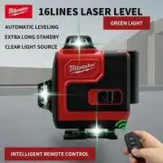 Milwaukee 16-Line Green Laser Level, Horizontal/Vertical, Rechargeable Tool.