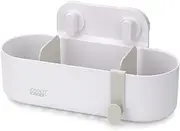 [Joseph Joseph] Duo Shower Caddy Shelf Organiser, Bathroom Storage for Shower Accessories, White, Large