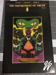 DEPARTMENT OF TRUTH #1 SIGNED BY JAMES TYNION, Third Eye Variant NM, Cover Error