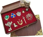 [Andrew Jas] The Legend of Zelda Twilight Princess & Hylian Shield & Master Sword finest collection sets keychain/necklace/jewelry series