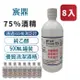 【宸鼎】75%防疫酒精8入組 (500ML x 8) 乙醇 清潔用酒精