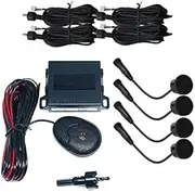 STEELMATE EBAT Matt Black Rear Reverse Parking Sensor 4 Sensors Kit PTSC1