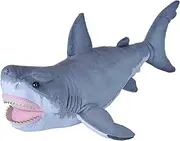 Wild Republic Living Ocean Shark Great White, 18 Inches, Kids, Plush Toy, Fill and Fabric is Spun Recycled Water Bottles