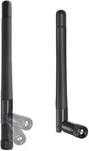 2X Dual Band WiFi 2.4GHz 5GHz 5.8GHz 8dBi SMA Male (pin in Center) Antenna for Wireless Video Security IP Camera Recorder Surveillance Recorder Truck Trailer Rear View Backup Camera Reversing Monitor