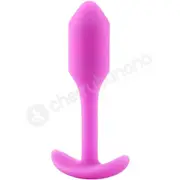 B-Vibe Snug Plug 1 Pink Silicone Weighted Small Butt Plug