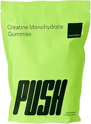 Green Apple Creatine Monohydrate Gummies for Men & Women, Increase Energy, Strength and Muscle Growth. Aid Faster Recovery and Improve Cognition. Sugar Free, Gluten Free, Vegan (1 Month Supply)