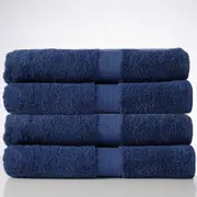 Royal Splendour Bath Sheet - White, Combed Cotton