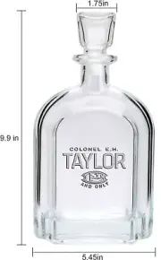 Colonel E.H. Taylor Collectible Whiskey Decanter