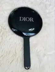 Christian Dior Hand Mirror with Case Novelty Star Charm Black 13 x 23 cm New