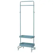 Yamazen Hanger Rack Trolley Hanger with Casters 2 Shelves Total Load Capaci 508