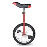 Yescom 16 In Wheel Outdoor Unicycle Adjustable Seat Exercise Unicycle, Red