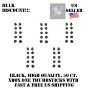 50x Black Thumb Analog Stick Thumbstick Replacements Xbox One Controller US SALE