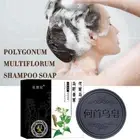Hair Darkening Shampoo Natural Polygonum Essence Bar Shampoo Soap Women/Men New