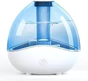 DABAIHQ Ultrasonic Cool Mist Humidifier, Quiet Air Humidifiers for Bedroom, Desk Humidifiers Essential Oil Diffuser with Removable Water Tank for Baby Nursery and Plants, Up To 24 Hours - Blue, K11-0001