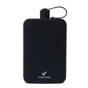 Sleek Travel-Ready 17oz Stainless Steel Flat Water Bottle