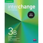 姆斯 INTERCHANGE 3B STUDENT'S BOOK（課本）RICHARDS 9781316620540<華通書坊/姆斯>