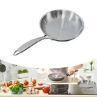 Stainless Steel Frying Pan Beefsteak Skillet Sturdy Versatile Easy to Use