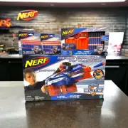 NERF 2012 HAIL-FIRE Blaster Semi-Auto N-Strike ELITE Highest Capacity + UPGRADES