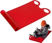 Roll Up Sled - Snow Sledge Toboggans Sleigh Sled | Lightweight Rolling Winter Snow Sled | Highlands Sledding Toboggan Roll Up Carpet Sledge for Beach Snow Grass Sand