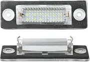 MKVAXR 2Pcs LED Car License Number Plate Light Lamp No Error, for VW, for Touran, for Golf 5, for Caddy 3, for Jetta MK5 T5, for Passat Cimousint, for SKODA, for Superb Car Number Plate Light