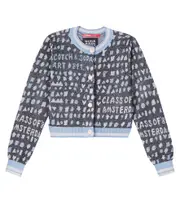 [Scotch & Soda Kids] Scotch & Soda Kids Cropped jacquard cardigan Y 16 grey
