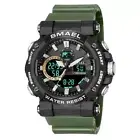 SMAEL Men Sport Watches Rubber Strap Digital LED Electronic Military Wristwatch