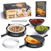 – Large Empanada Maker Mold Kit (6 Inch) / Set of 7 pieces incl. Recipe Book,...