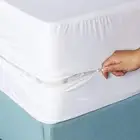 Zipper Waterproof Mattress Cover with Zipper Fitted Sheet All Round Protector
