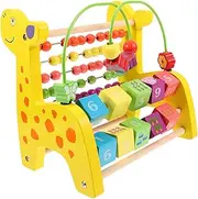 Totority 1pc Bead Calculator Wicker Painted Ball Decoration Reusable Abacus Macaron Building Blocks Dragon Desktop Stand Beads Painted Ball Pendant Outdoor Utility Race Wood