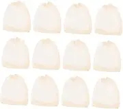 iplusmile 50pcs Reusable Drawstring Cheesecloth Bags Empty Brew Bags for Straining Tea Soup Herbs Gauze Filter for Daily Cooking Needs