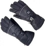 [Yardwe] Heating Gloves Mittens Outdoor Gloves Winter Warm Touchscreen Heated Gloves Ski Gloves Battery Powered Gloves Black Gloves Winter Warmer Gloves Warmers Skiing Gloves
