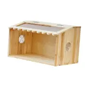 Hamster Brooder Box Rutin Feeding Box Wooden Ornament Nest Box Toys Hamster