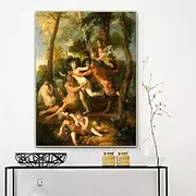 Paint by Numbers for Adults Nicolas Poussin《Pan and Syrinx》 Adult Paint by Number Kits On Canvas