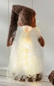 lightened woodland gnome White. Christmas tree 14 “