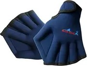 1 Pair Swimming Webbed Gloves Training Gloves Aquatic Fitness Paddles Water Resistance Diving Hand Web for Men, Women, Scuba Diving, Snorkeling, Spear Fishing