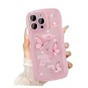 Wave Case for iPhone 14 Pro Max, Pretty Bling Glitter Case for Women Cute