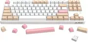 A.Jazz Wireless Mechanical Keyboard, 87 Keys TKL Hot Swappable Bluetooth Gaming Keyboard, Dual Mode BT5.0/2.4G with Detachable Frame, OEM Keycaps Custom Keyboard for PC Gamer Xbox(Red Switch)