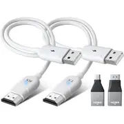 Wireless HDMI Transmitter and Receiver, Wireless HDMI Adapter, 5GHz Wireless HDMI Extender, 1080P Audio Dual Screen Transfer, Support Nefix,YouTube