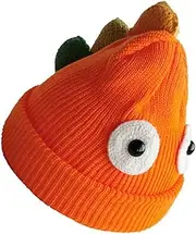[MOBUTOFU] Wool Cap Warm Fleece Lined Cap Cable Knit Hat Childrens Hat Boy Bonnet Bonnets for Babies Warm Chunky Soft Beanie Warm Knitted Hat Warm Hat Hats Cartoon Hat