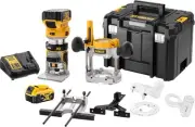 Dewalt DCW604P2-QW Electric Milling Machine Fixed Base XR 18V 2 x 5.0Ah