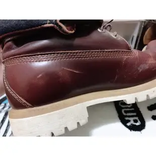 二手 Timberland 咖啡色 反折靴