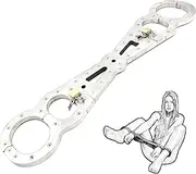 ZJPOJPH SM Stainless Steel Handcuffs Ankle Cuffs Sex Bed Bondage Set SM Metal Hand Ankle Cuffs Device Sex Toys For Men Women(Man)