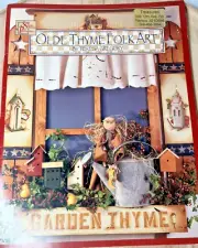 Olde Thyme Folk Art Tole Paint Pattern Instruction book acrylic Teresa Gregory