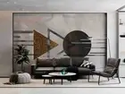 3D Watercolor Art Geometry Wallpaper Wall Murals Removable Wallpaper 49